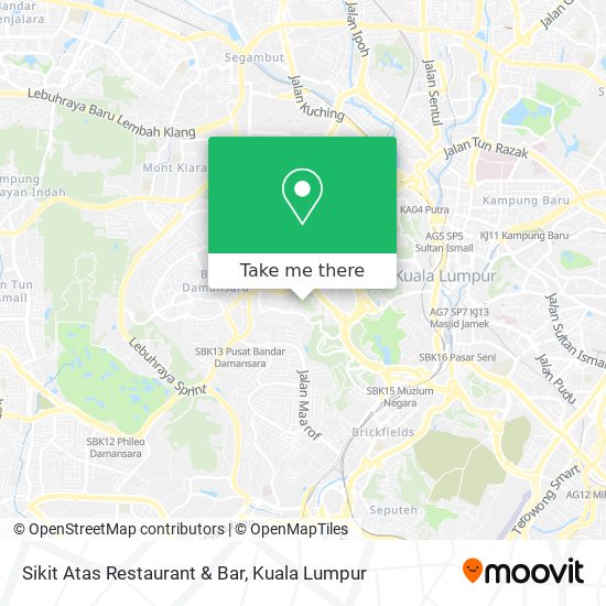 Sikit Atas Restaurant & Bar map