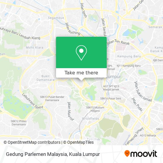 Peta Gedung Parlemen Malaysia