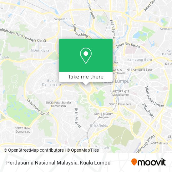 Peta Perdasama Nasional Malaysia