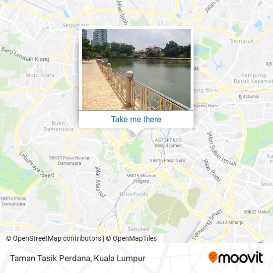 Taman Tasik Perdana map