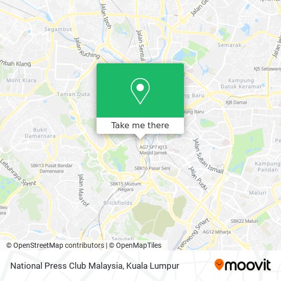 National Press Club Malaysia map