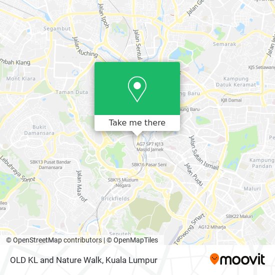 OLD KL and Nature Walk map