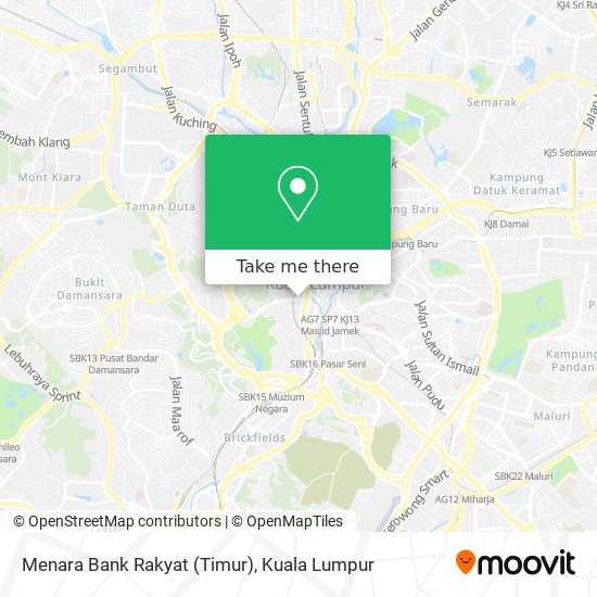 Menara Bank Rakyat (Timur) map