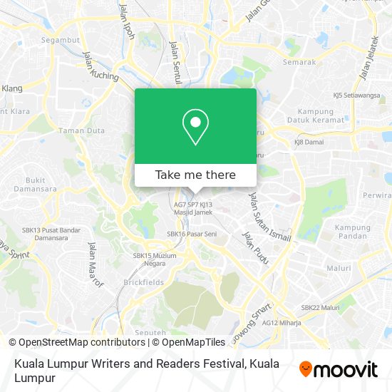 Kuala Lumpur Writers and Readers Festival map