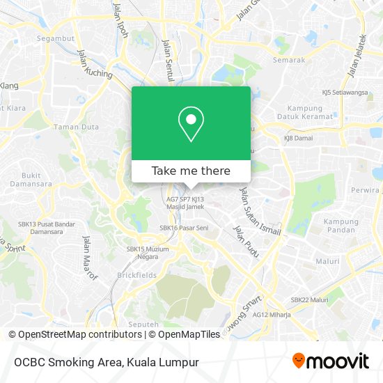 OCBC Smoking Area map