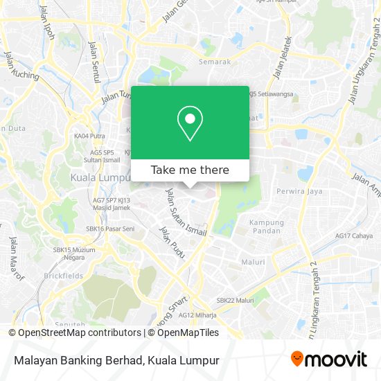 Malayan Banking Berhad map