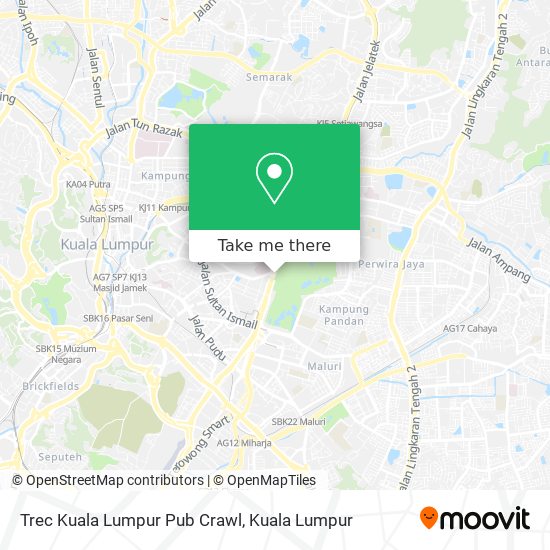 Peta Trec Kuala Lumpur Pub Crawl