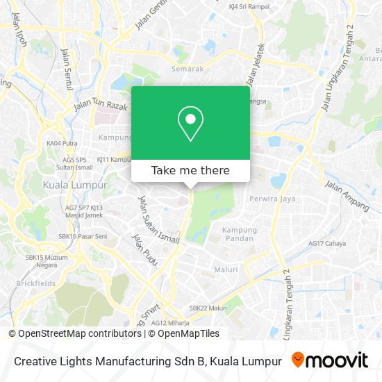 Creative Lights Manufacturing Sdn B map