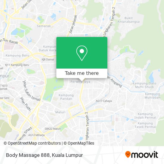 Body Massage 888 map