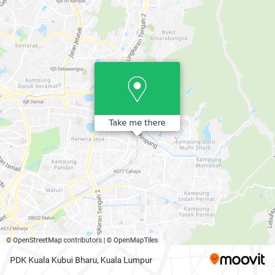 PDK Kuala Kubui Bharu map