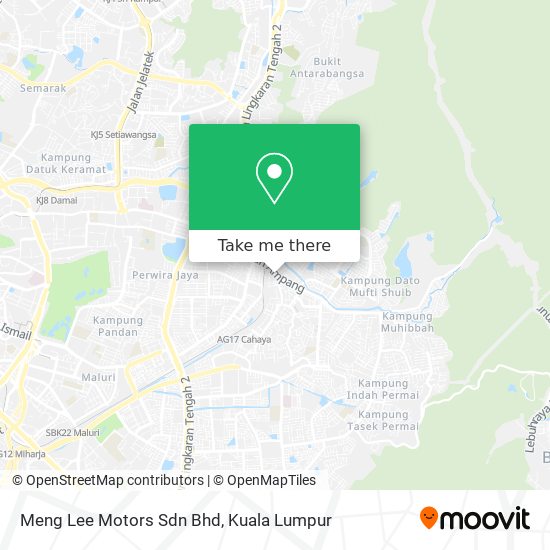 Meng Lee Motors Sdn Bhd map