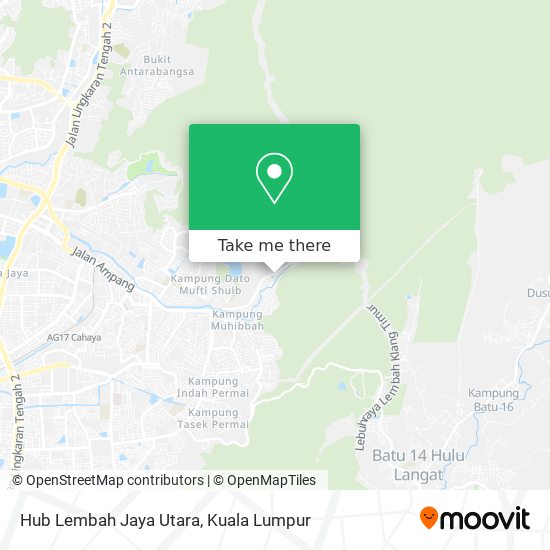 Peta Hub Lembah Jaya Utara