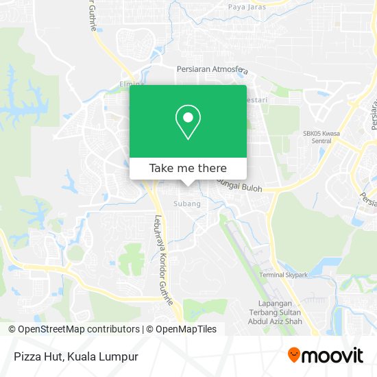 Pizza Hut map