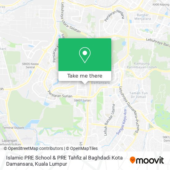 Islamic PRE School & PRE Tahfiz al Baghdadi Kota Damansara map