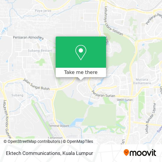 Ektech Communications map