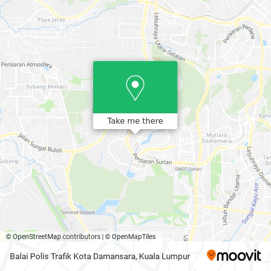 Balai Polis Trafik Kota Damansara map