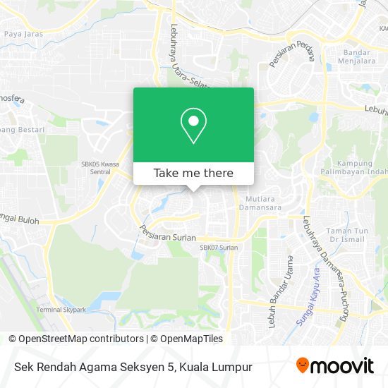 Sek Rendah Agama Seksyen 5 map