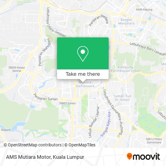 AMS Mutiara Motor map