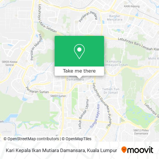 Kari Kepala Ikan Mutiara Damansara map