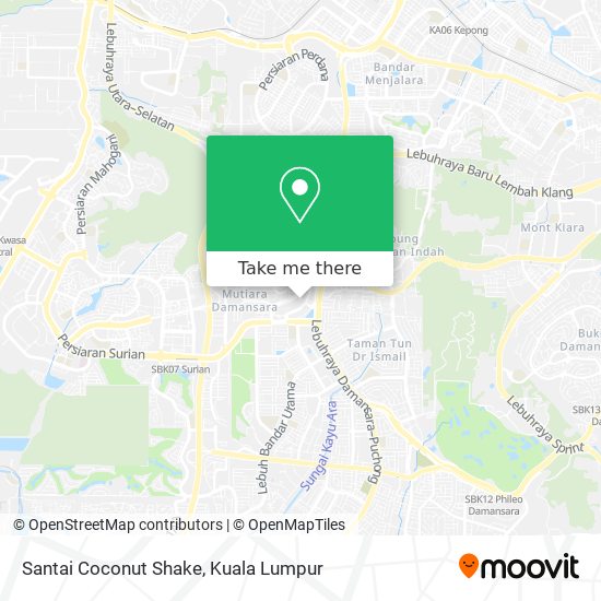 Santai Coconut Shake map