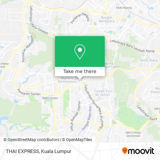 THAI EXPRESS map