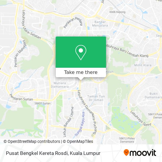 Pusat Bengkel Kereta Rosdi map