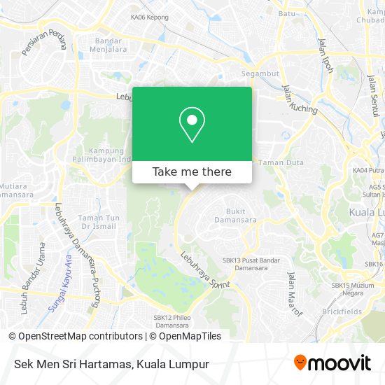 Peta Sek Men Sri Hartamas