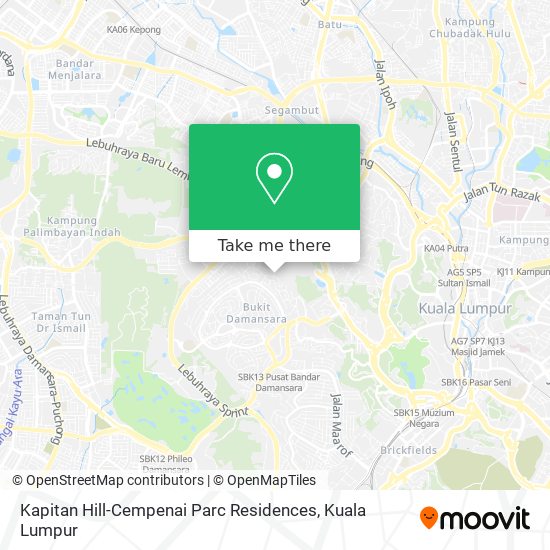 Kapitan Hill-Cempenai Parc Residences map