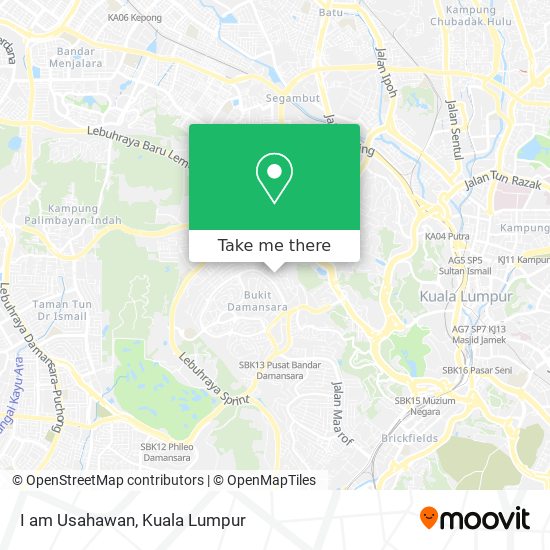 I am Usahawan map