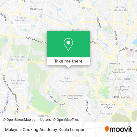 Malaysia Cooking Academy map