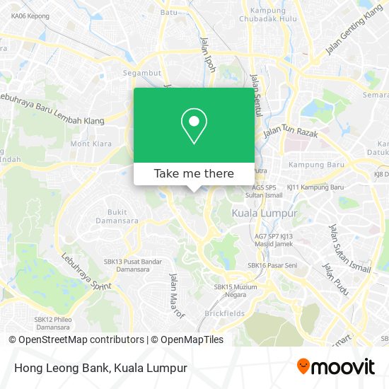 Hong Leong Bank map