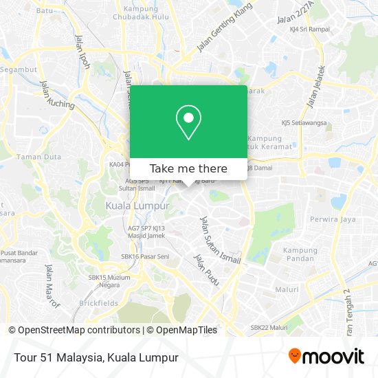 Tour 51 Malaysia map