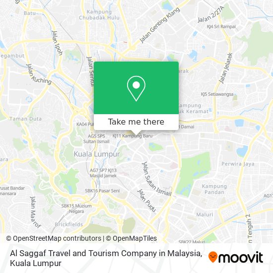 Peta Al Saggaf Travel and Tourism Company in Malaysia