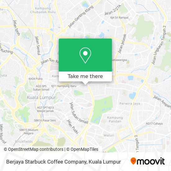 Peta Berjaya Starbuck Coffee Company