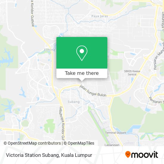 Peta Victoria Station Subang