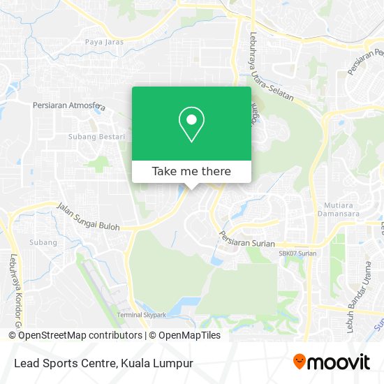 Lead Sports Centre map