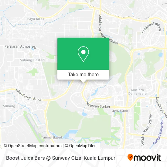 Boost Juice Bars @ Sunway Giza map