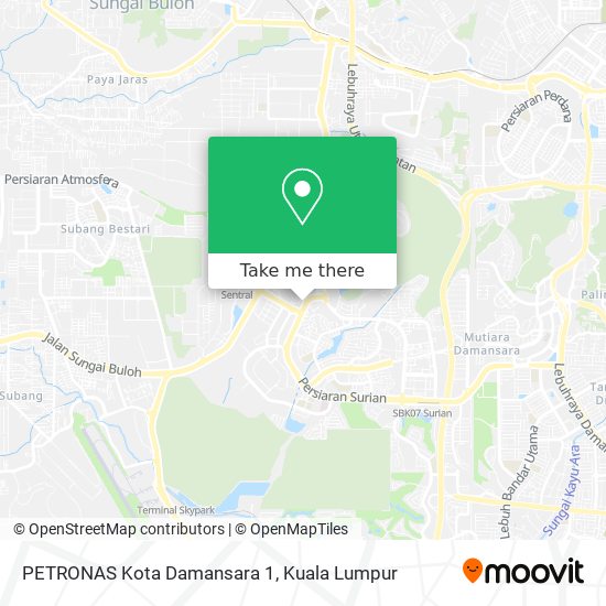 Peta PETRONAS Kota Damansara 1