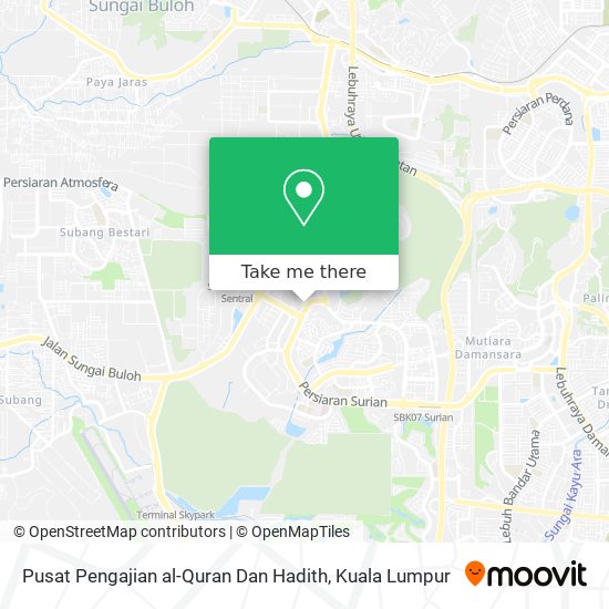Peta Pusat Pengajian al-Quran Dan Hadith