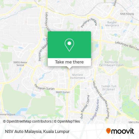 NSV Auto Malaysia map