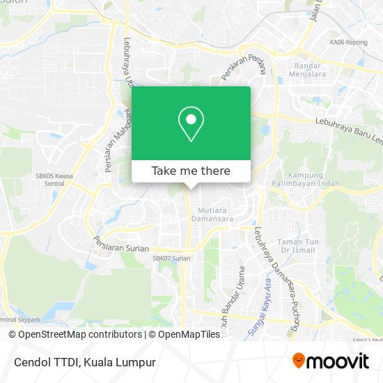 Cendol TTDI map