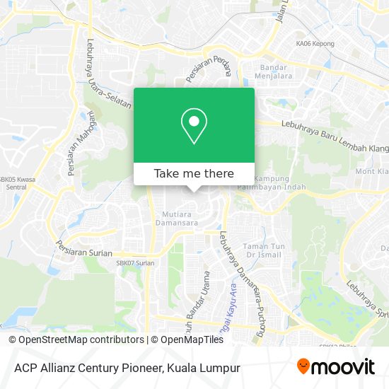 ACP Allianz Century Pioneer map