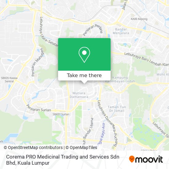 Corema PRO Medicinal Trading and Services Sdn Bhd map