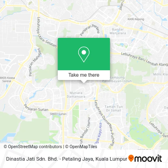 Dinastia Jati Sdn. Bhd. - Petaling Jaya map