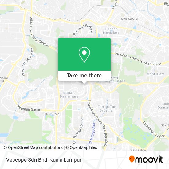 Vescope Sdn Bhd map