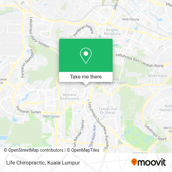 Life Chiropractic map