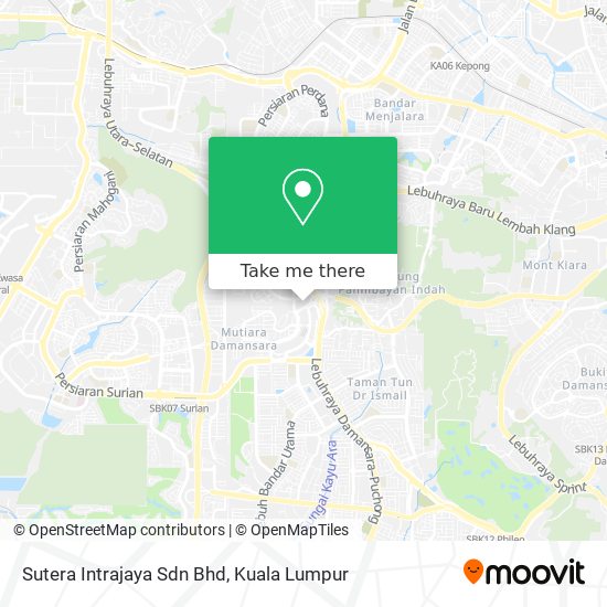 Sutera Intrajaya Sdn Bhd map