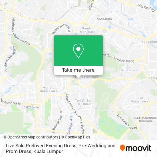 Live Sale Preloved Evening Dress, Pre-Wedding and Prom Dress map