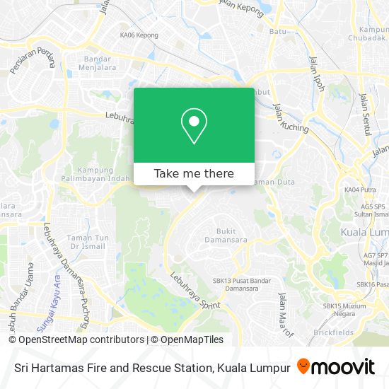 Sri Hartamas Fire and Rescue Station map