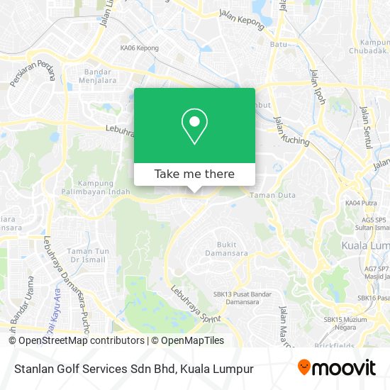 Peta Stanlan Golf Services Sdn Bhd